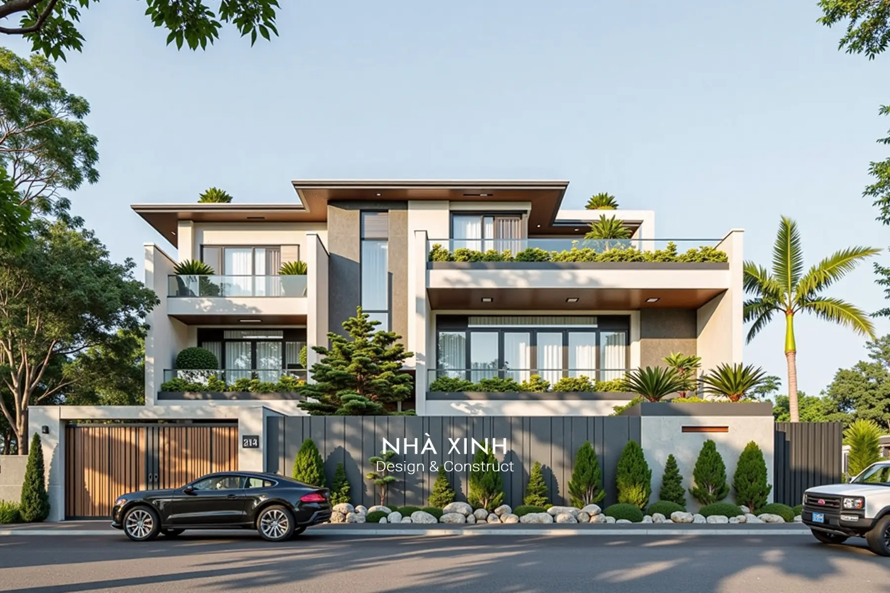 biệt thự 3 tầng 