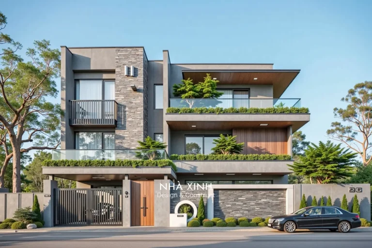 thiết kế hiện đại 3 tầng